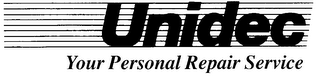 UNIDEC YOUR PERSONAL REPAIR SERVICE