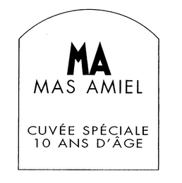 MA MAS AMIEL CUVEE SPECIALE 10 ANS D'AGE