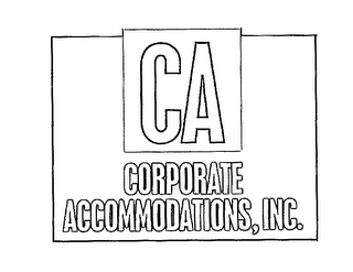 CA CORPORATE ACCOMMODATIONS, INC.