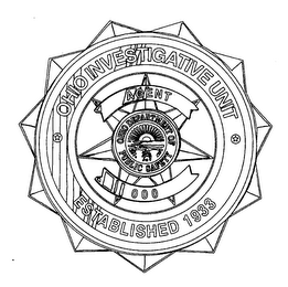 OHIO INVESTIGATIVE UNIT AGENT 000 ESTABLISHED 1933 OHIO DEPARTMENT OF PUBLIC SAFETY