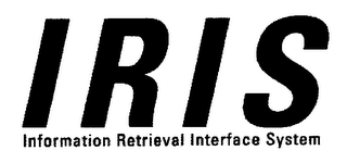 IRIS INFORMATION RETRIVAL INTERFACE SYSTEM