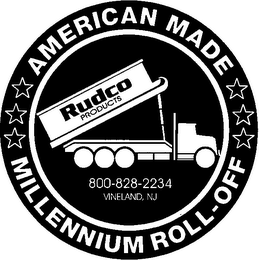 AMERICAN MADE MILLENNIUM ROLL-OFF RUDCO PRODUCTS 800-828-2234 VINELAND, NJ