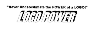 "NEVER UNDERESTIMATE THE POWER OF A LOGO!" LOGO POWER