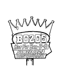 BOZO'S HOT PIT BAR-B-Q SINCE 1923 RESTAURANT