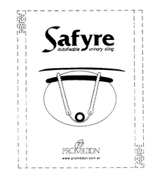 SAFYRE AUTOFIXABLE URINARY SLING PROMEDON WWW.PROMEDON.COM.AR NEW