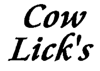 COW LICK'S