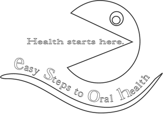HEALTH STARTS HERE. EASY STEPS TO ORAL HEALTH