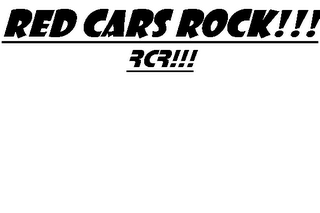 RED CARS ROCK !!! RCR !!!