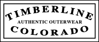 TIMBERLINE AUTHENTIC OUTERWEAR COLORADO