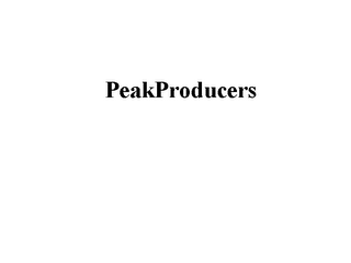 PEAKPRODUCERS