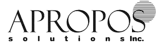 APROPOS SOLUTIONS, INC.