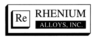 RE RHENIUM ALLOYS, INC.