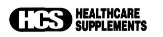 HCS HEALTHCARE SUPPLEMENTS