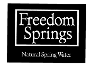 FREEDOM SPRINGS NATURAL SPRING WATER