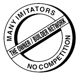 THE OWNER/BUILDER NETWORK MANY IMITATORS NO COMPETITION