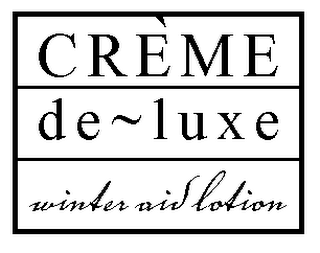 CREME DE~LUXE WINTER AID LOTION