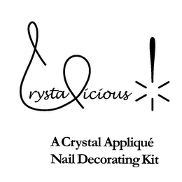 A CRYSTAL APPLIQUE NAIL DECORATING KIT CRYSTALICIOUS