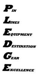 PIN LINES EQUIPMENT DESTINATION GEAR EXCELLENCE