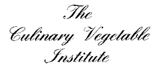 THE CULINARY VEGETABLE INSTITUTE