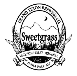 SWEETGRASS JACKSON HOLE'S ORIGINAL INDIA PALE ALE GRAND TETON BREWING CO.