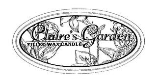 CLAIRE'S GARDEN FILLED WAX CANDLE