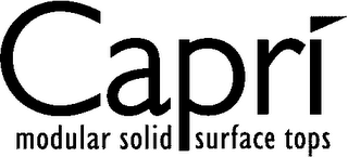 CAPRI MODULAR SOLID SURFACE TOPS