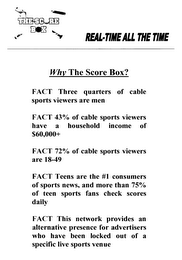 THE SCORE BOX REAL-TIME ALL THE TIME