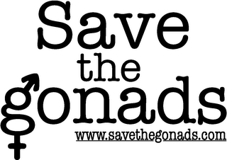 SAVE THE GONADS WWW.SAVETHEGONADS.COM