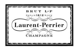 BRUT L-P DEPUIS 1812 SINCE LAURENT-PERRIER CHAMPAGNE