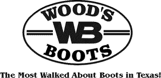 WB WOOD'S BOOTS THE MOST WALKED ABOUT BOOTS IN TEXAS!