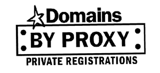 DOMAINS BY PROXY PRIVATE REGISTRATIONS