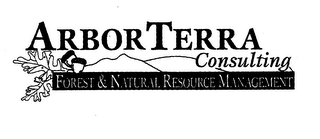 ARBORTERRA CONSULTING FOREST & NATURAL RESOURCE MANAGEMENT