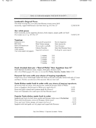 LOMBARDI'S ORIGINAL PIZZA