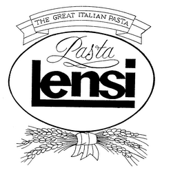 PASTA LENSI THE GREAT ITALIAN PASTA