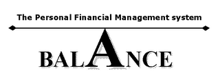 BALANCE THE PERSONAL FINANCIAL MANAGEMENT SYSTEM