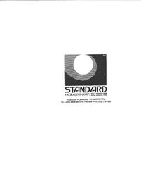 STANDARD PACKAGING CORP. IT IS OUR PLEASURE TO SERVE YOU