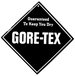 GUARANTEED TO KEEP YOU DRY GORE-TEX