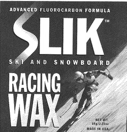 SLIK SKI AND SNOWBOARD RACING WAX ADVANCED FLUOROCABON FORMULA