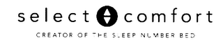 SELECT COMFORT CREATOR OF THE SLEEP NUMBER BED