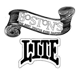 BOSTON'S THE BEST YOU'VE EVER TASTED LITE