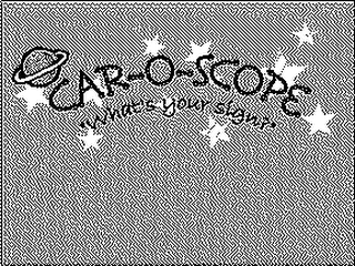 CAR-O-SCOPE "WHAT'S YOUR SIGN?