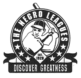 THE NEGRO LEAGUES DISCOVER GREATNESS EST. 1920