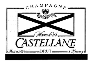 CHAMPAGE PLUS L'HONNEUR QUE LES HONNEURS VICOMTE DE CASTELLANE FONDE EN 1895 BRUT A EPERNAY