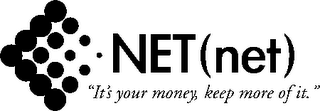 NET(NET) "IT'S YOUR MONEY, KEEP MORE OF IT."