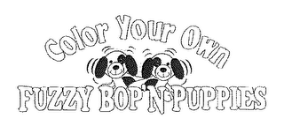 COLOR YOUR OWN FUZZY BOP'N PUPPIES