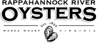 RAPPAHANNOCK RIVER OYSTERS WARES WARF VIRGINIA EST. 1899