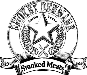 SMOKEY DENMARK AUSTIN TEXAS SMOKED MEATS EST. 1964