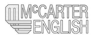 M E MCCARTER ENGLISH