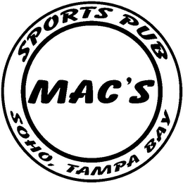 MAC'S SPORTS PUB SOHO, TAMPA BAY