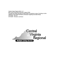 CENTRAL VIRGINIA REGIONAL MULTIPLE LISTING SERVICE